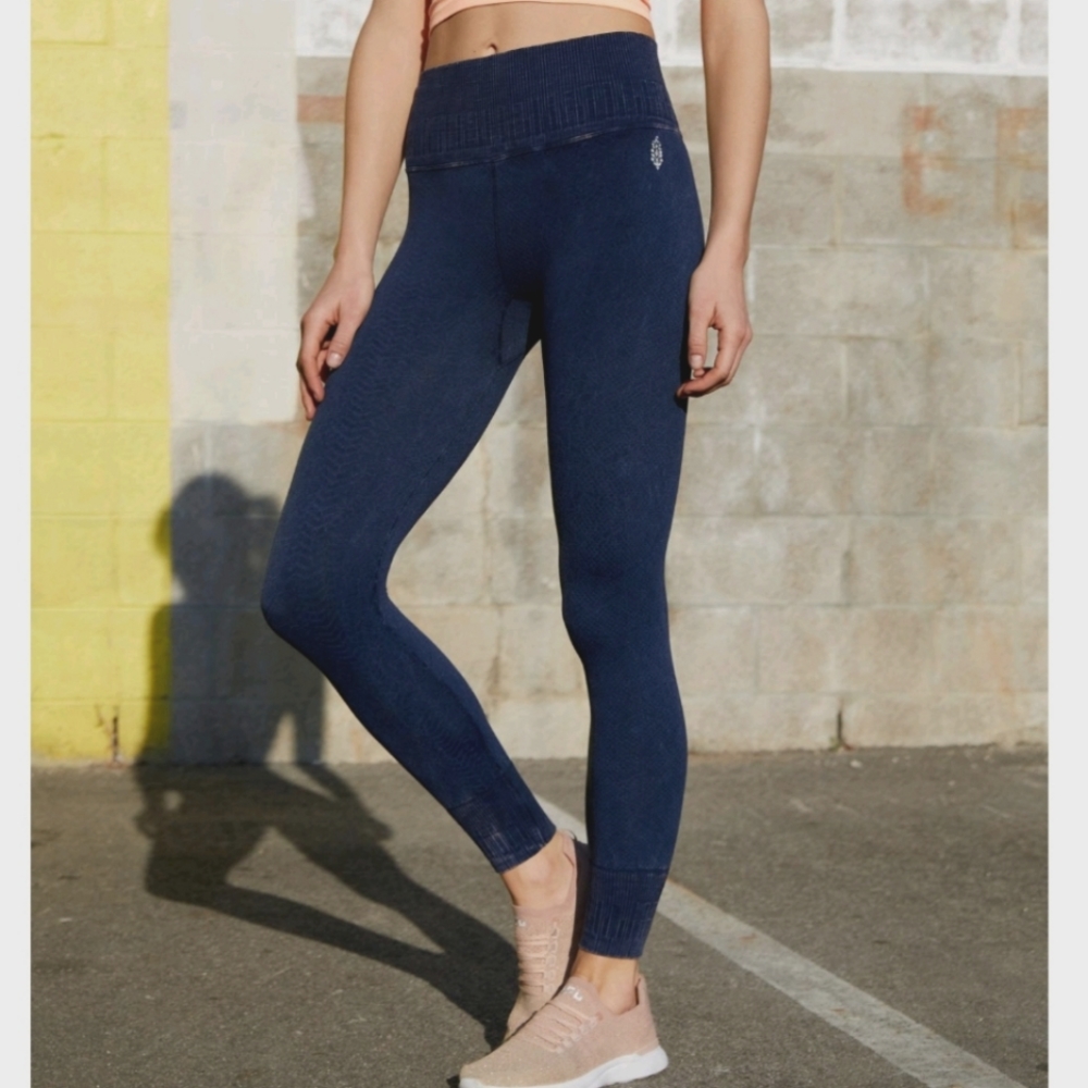Free People Navy Leggings